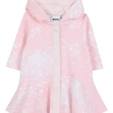 Платье с капюшоном и оборками