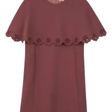 Платье-кейп с люверсами