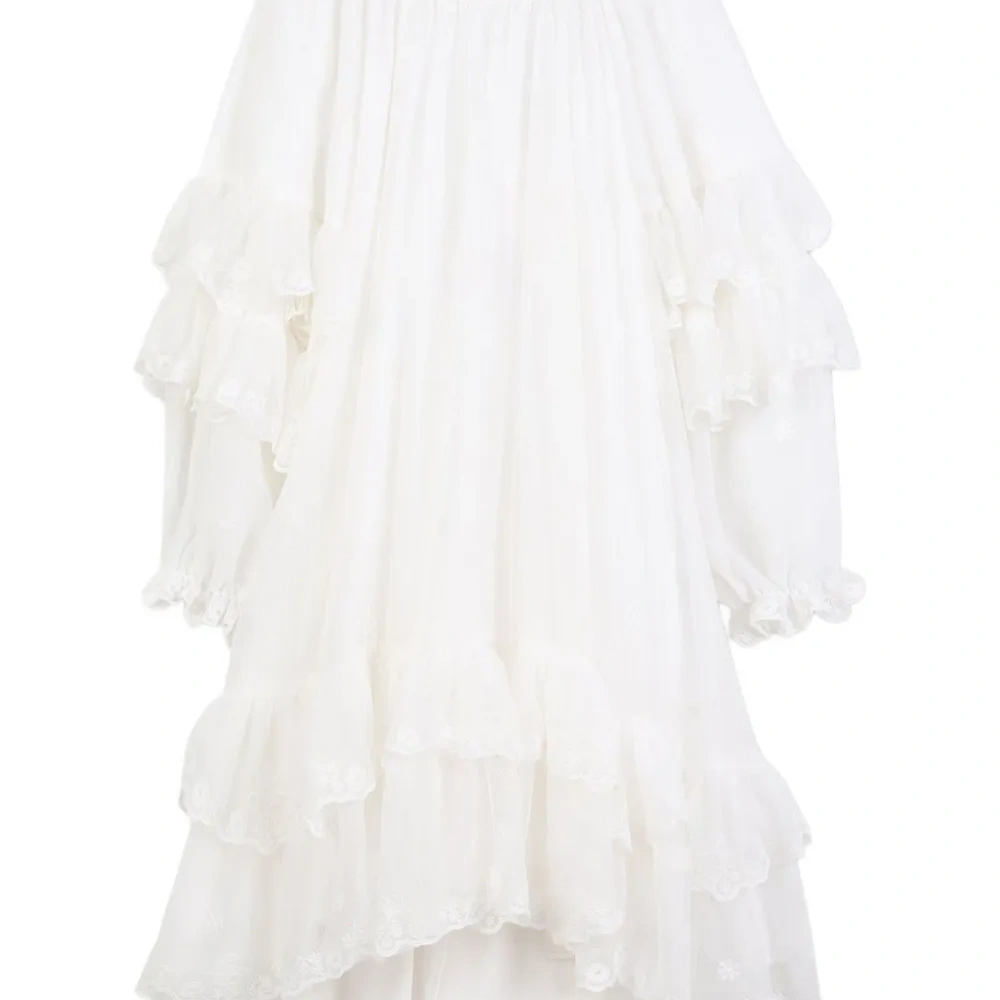 Платье с оборками