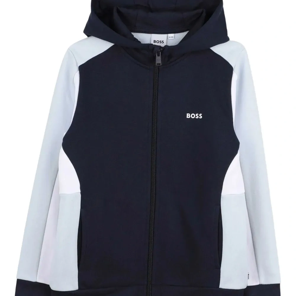 Куртка в стиле колор-блок с капюшоном Куртка в стиле колор-блок с капюшоном