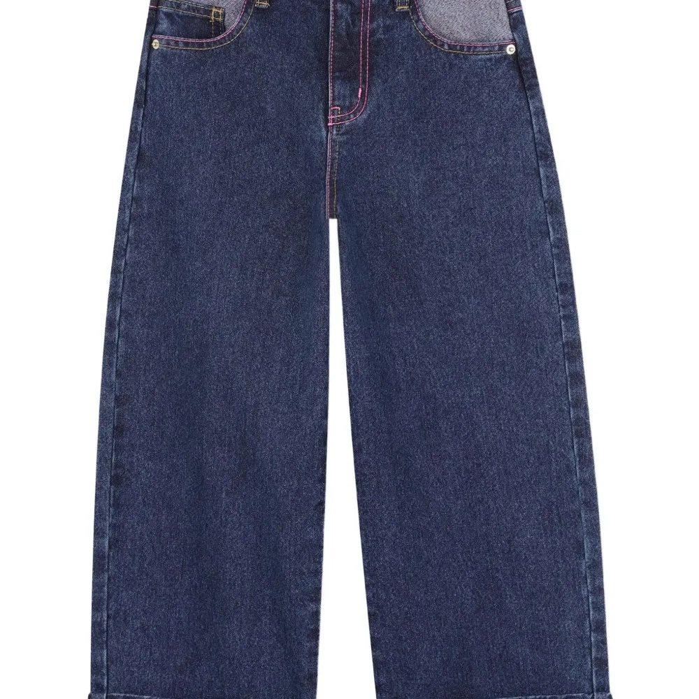 Джинсы с подворотами