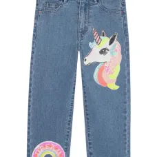 джинсы с нашивкой