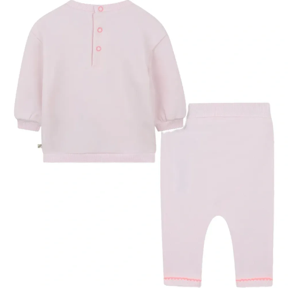 комплект из толстовки и брюк с принтом