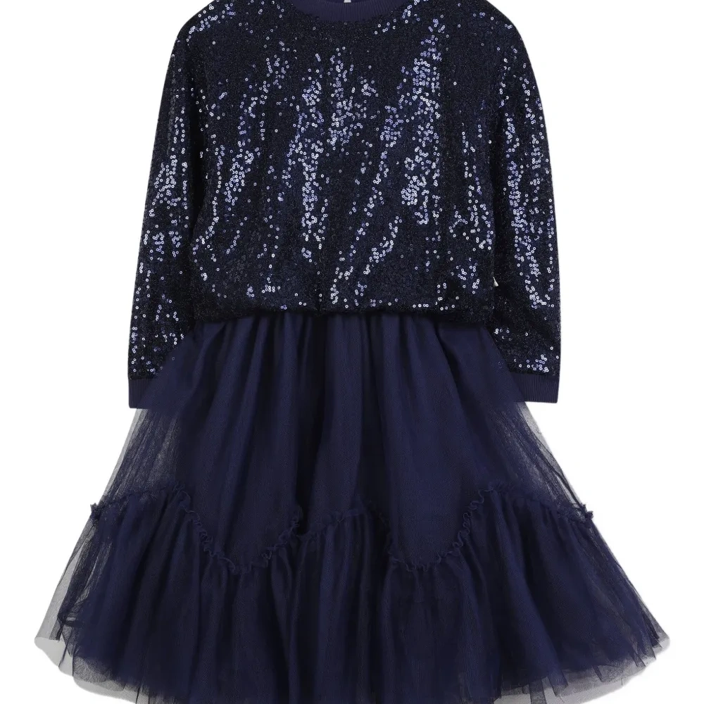 Платье из тюля с пайетками