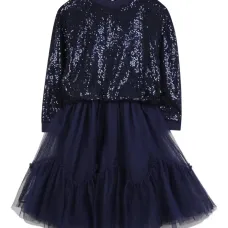 Платье из тюля с пайетками