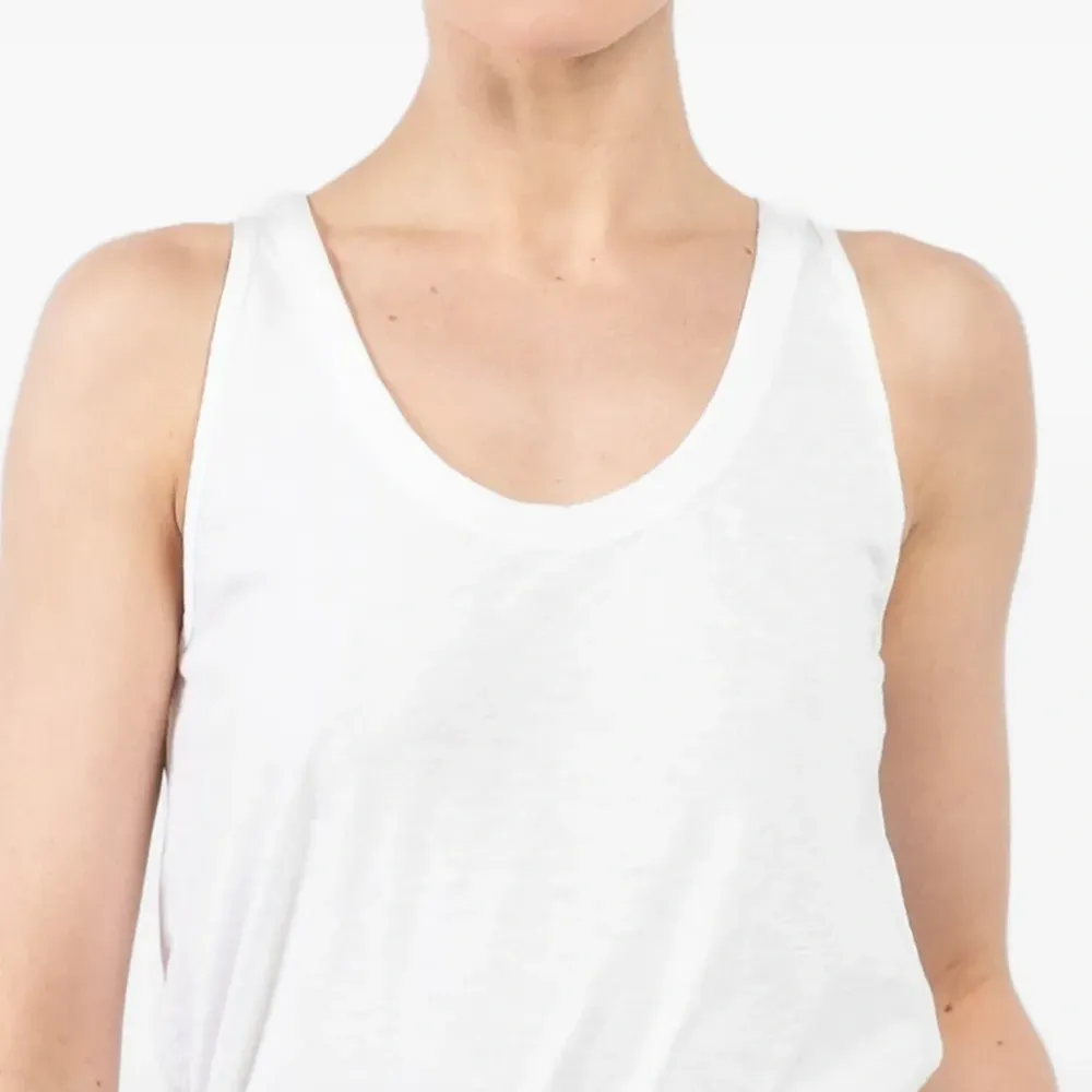 Топ без рукавов с круглым вырезом