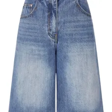 Джинсовые шорты с завышенной талией Джинсовые шорты с завышенной талией