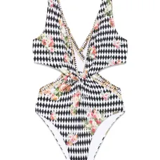 Купальник с графичным принтом