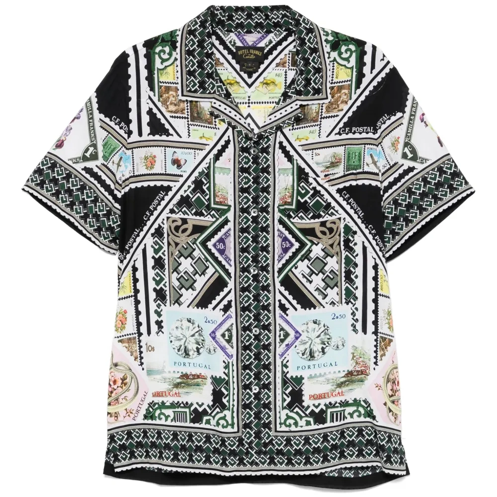 Рубашка с распашным воротником