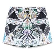 Плавки-шорты с графичным принтом