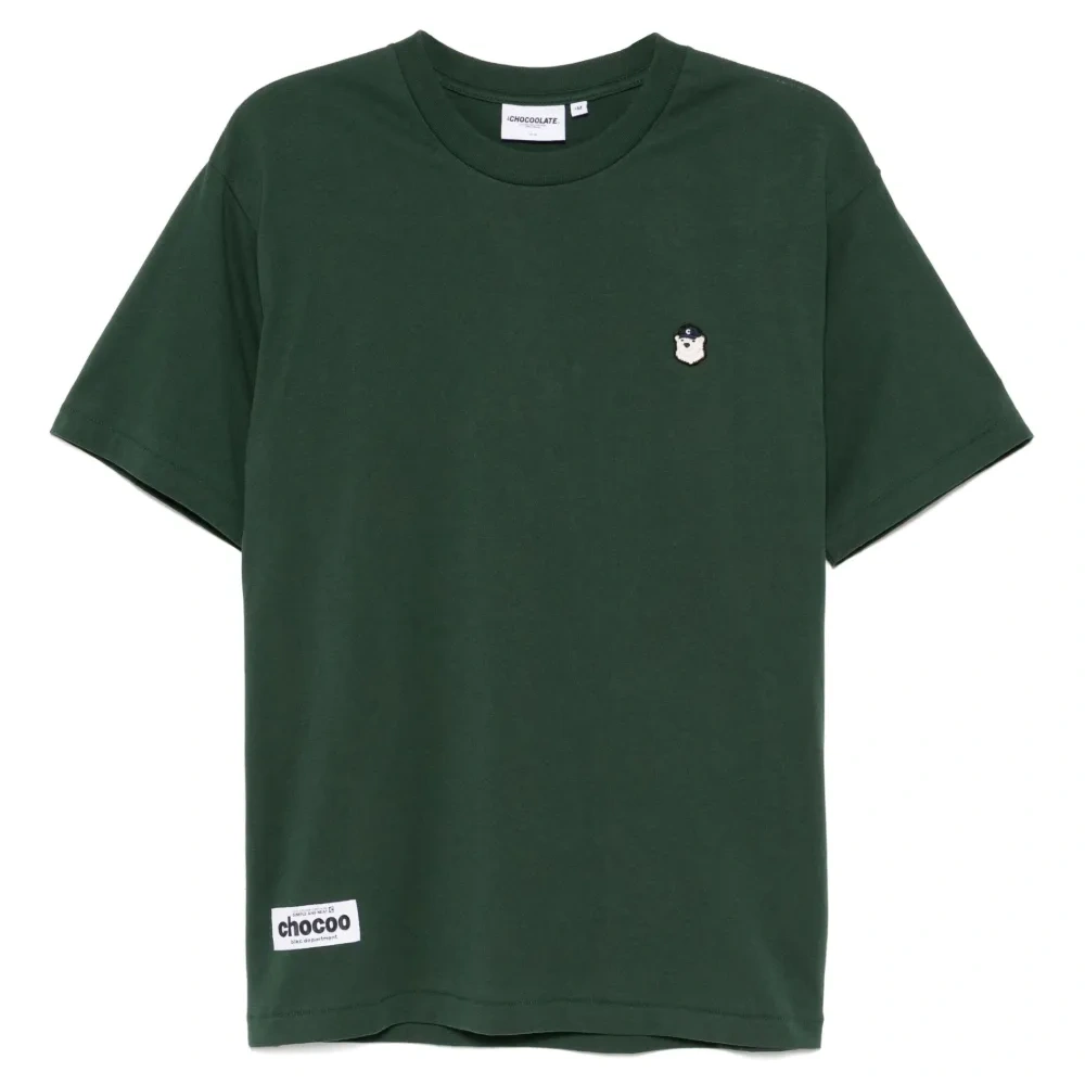 футболка с нашивкой-логотипом