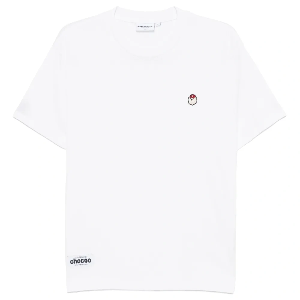 футболка с нашивкой-логотипом