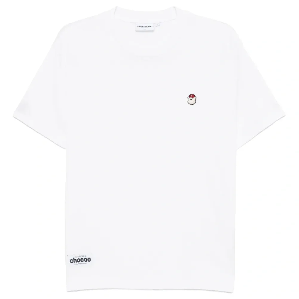 футболка с нашивкой-логотипом