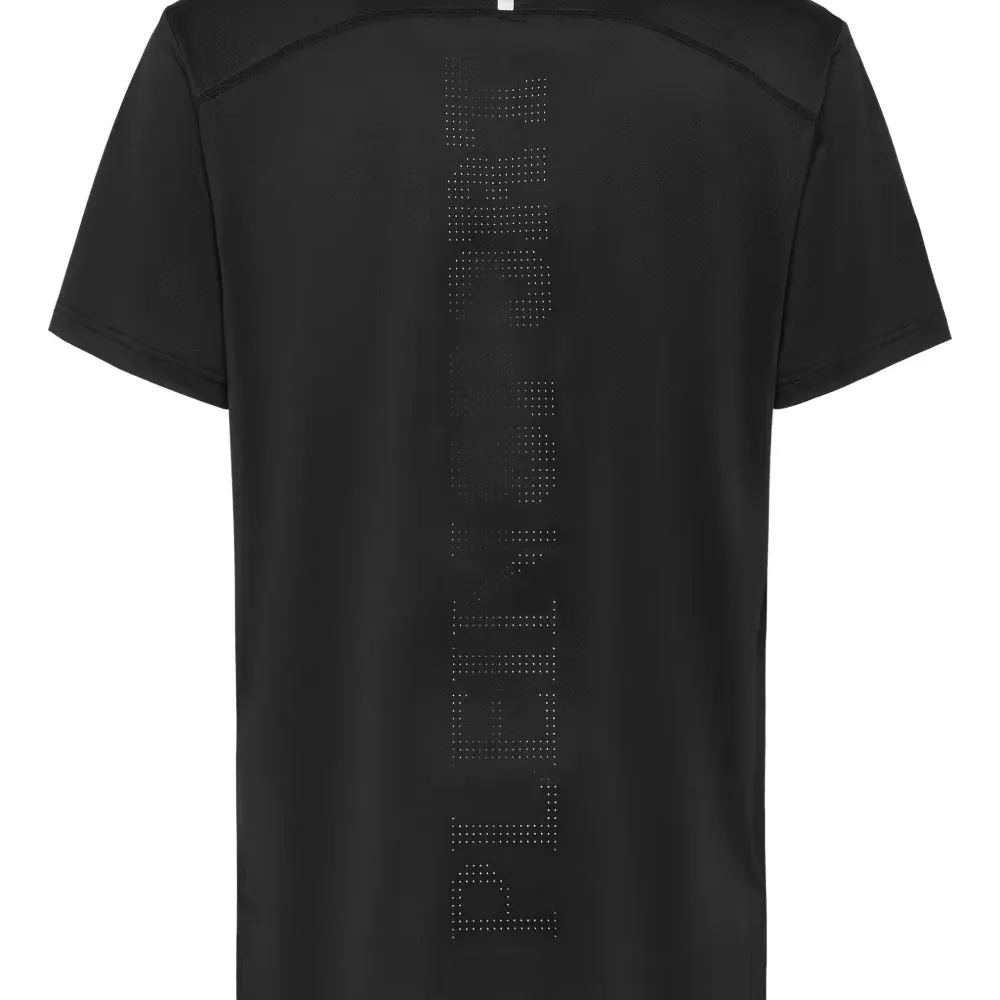 Футболка с перфорированным логотипом Футболка с перфорированным логотипом