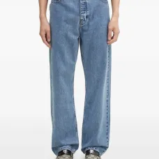 Джинсы с нашивкой-логотипом