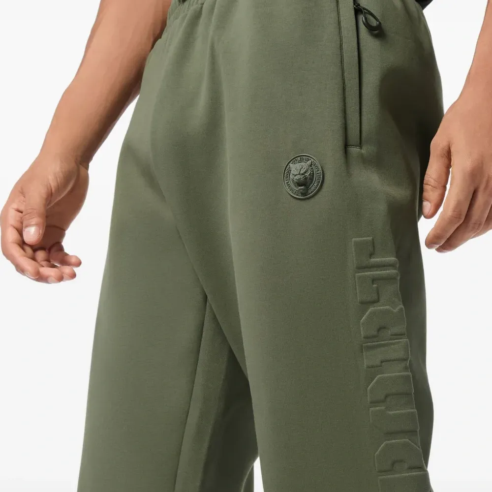 Джогеры с тисненым логотипом