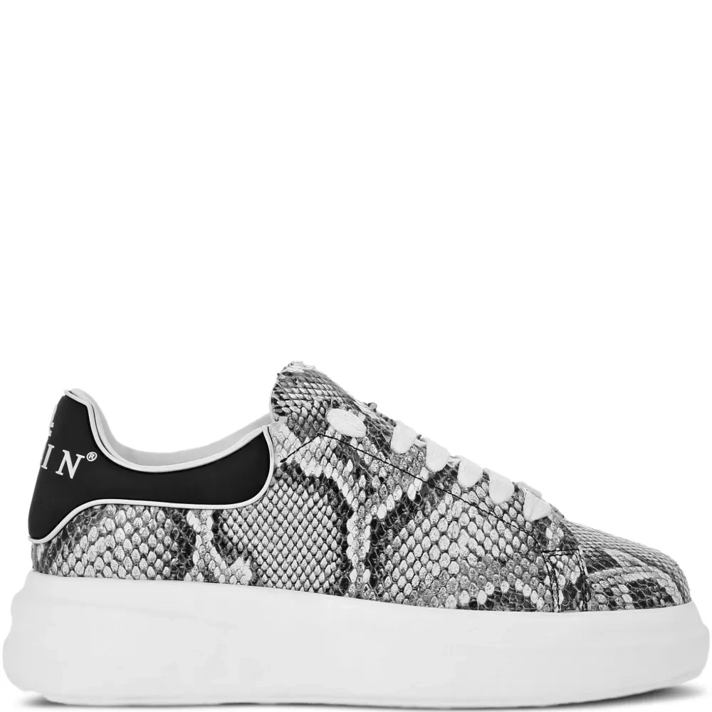 Кроссовки Roccia со змеиным принтом