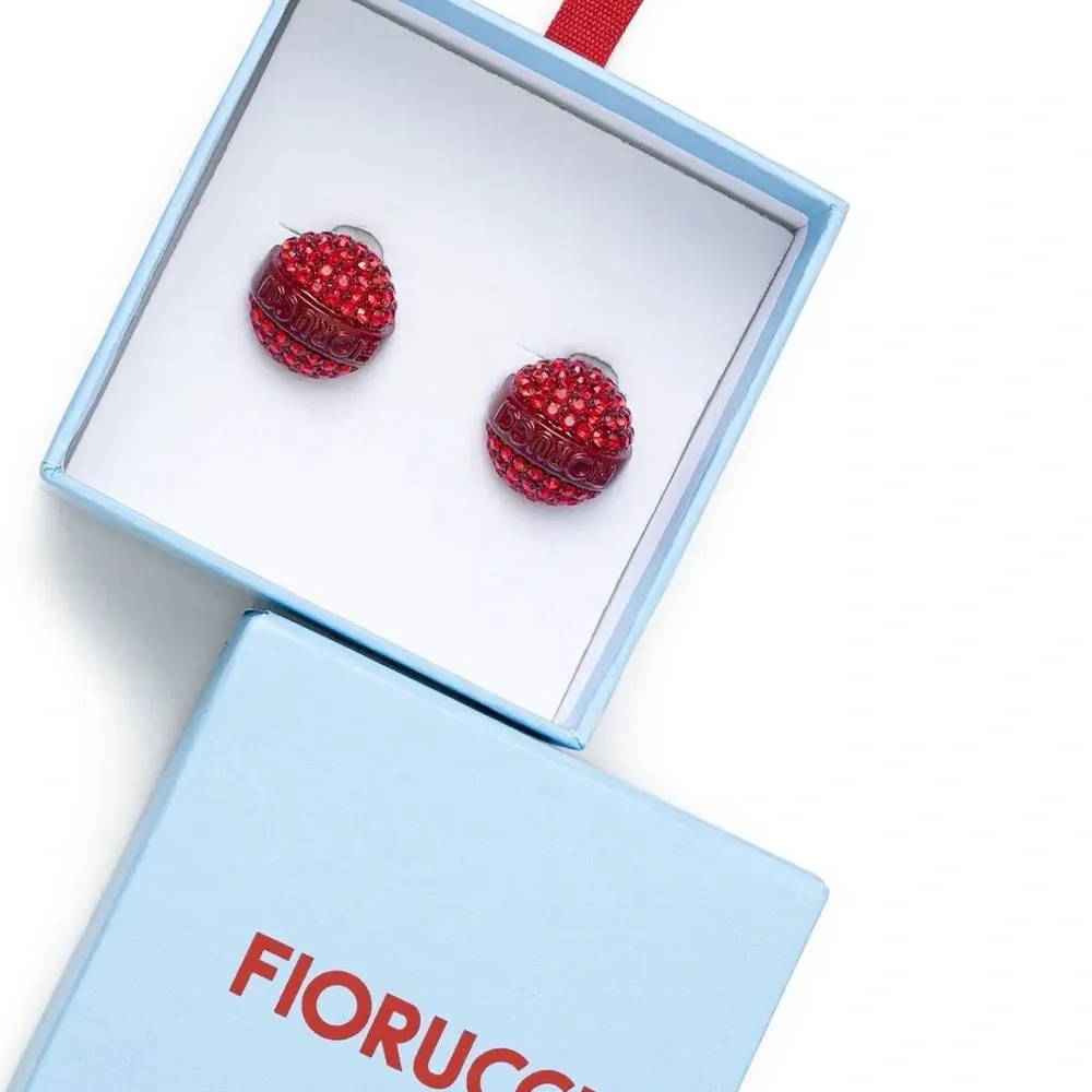 Серьги-клипсы с кристаллами