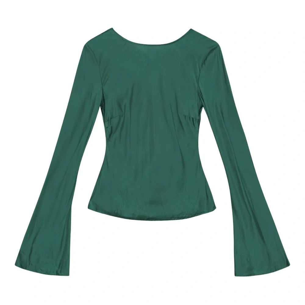 атласная блузка