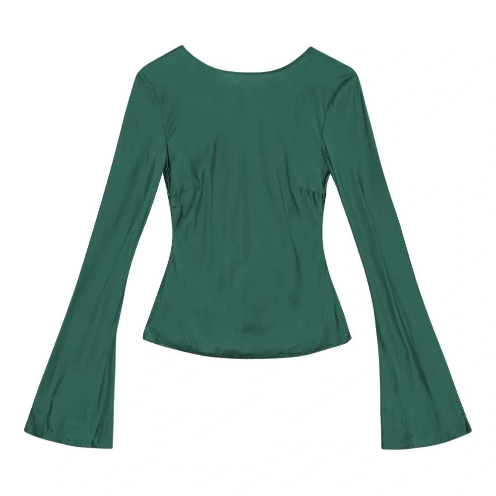 атласная блузка