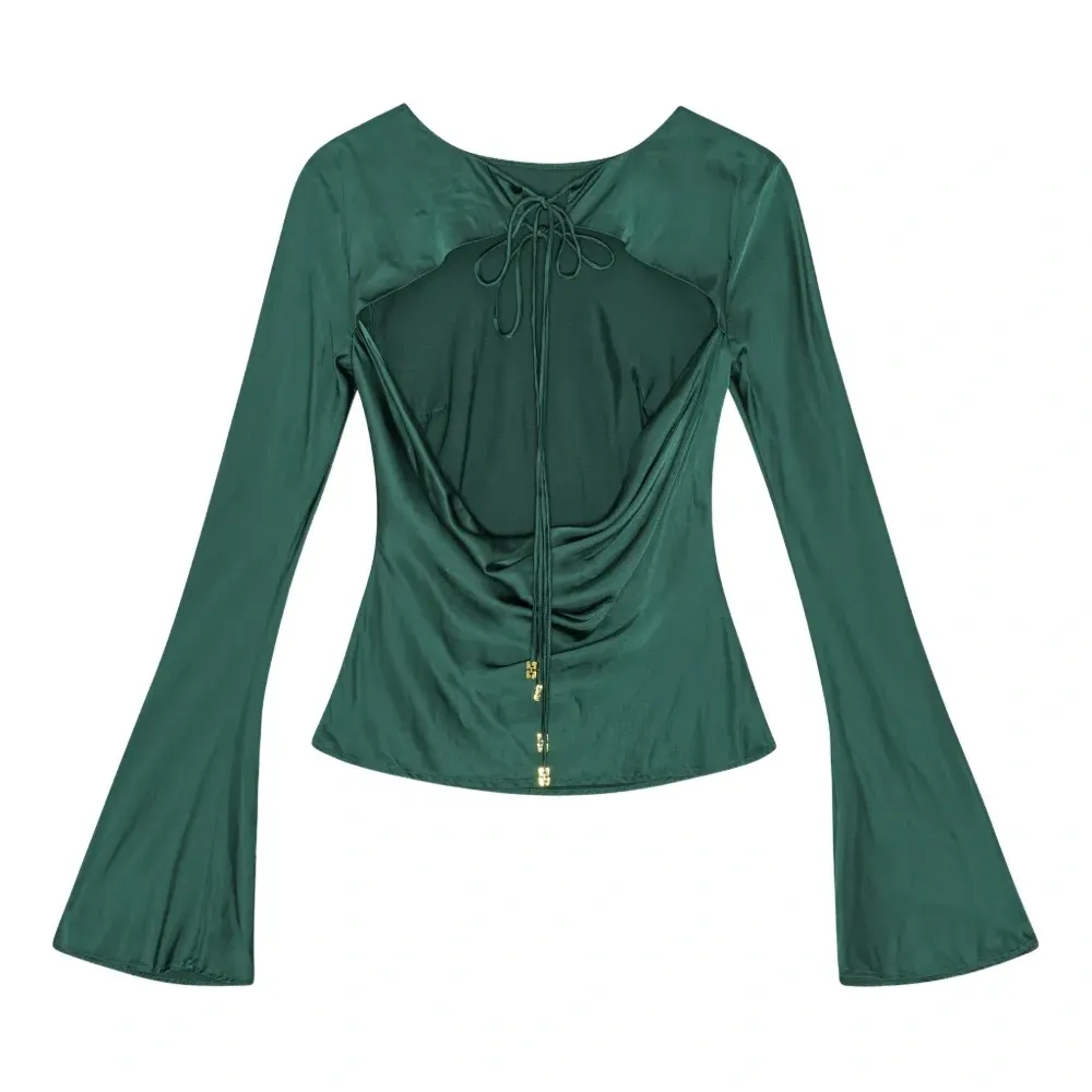 атласная блузка