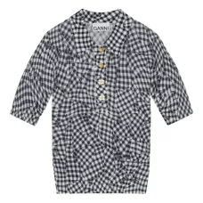 топ с жаккардовым узором