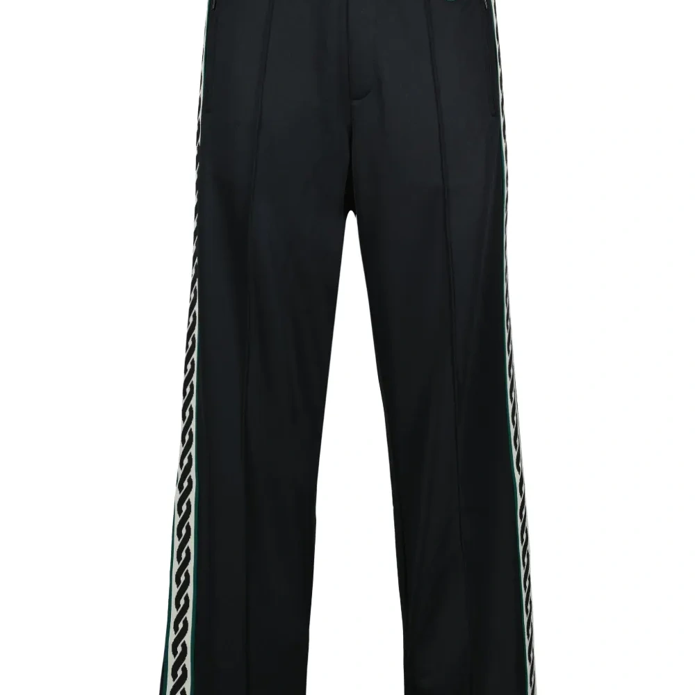 спортивные брюки с вышитым логотипом