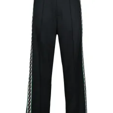 спортивные брюки с вышитым логотипом