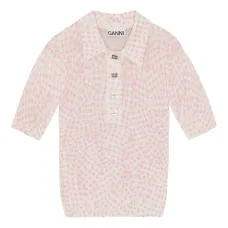 топ с жаккардовым узором