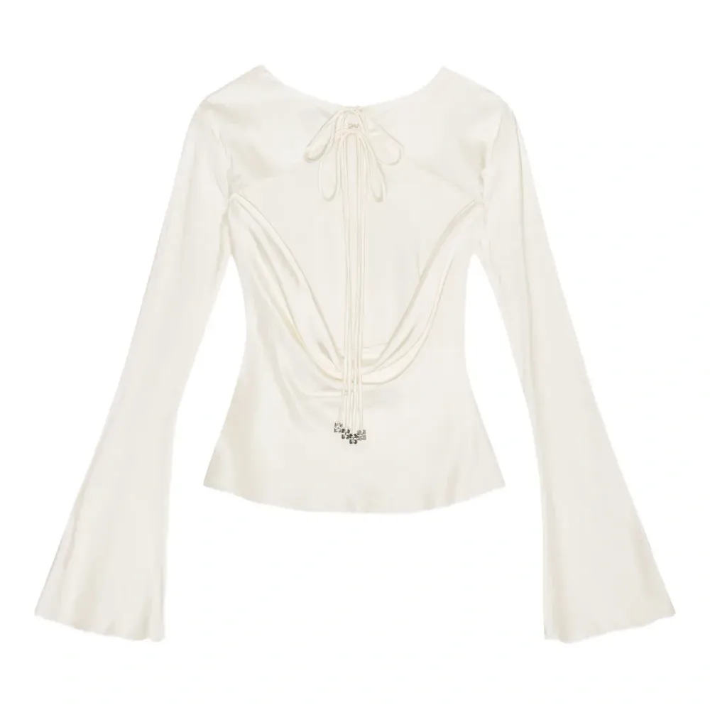 атласная блузка