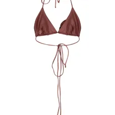 Декорированный топ бикини с треугольными чашками