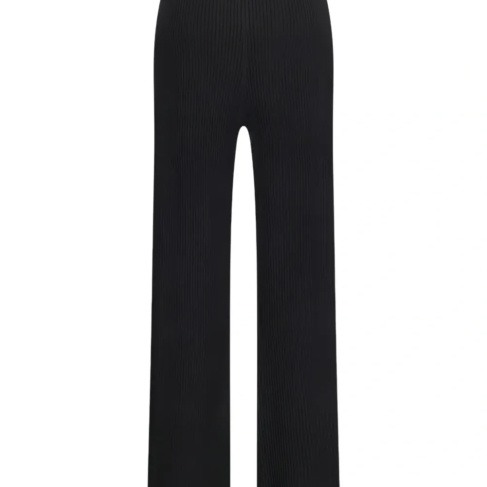 брюки в рубчик с кулиской