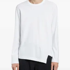 Асимметричная футболка с длинными рукавами