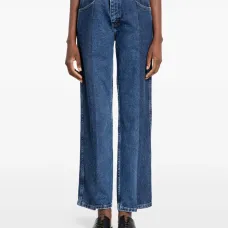 Бойфренд-джинсы с контрастными вставками