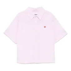 рубашка с нашивкой-логотипом