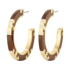 серьги-кольца T Stripe