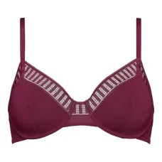 Кружевной бюстгальтер в полоску