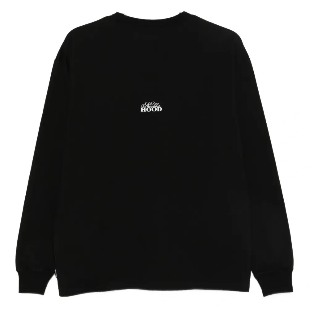 Футболка с длинными рукавами и нашивкой-логотипом