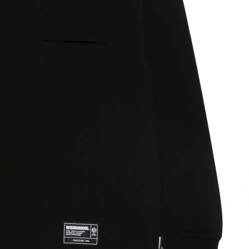 Футболка с длинными рукавами и нашивкой-логотипом