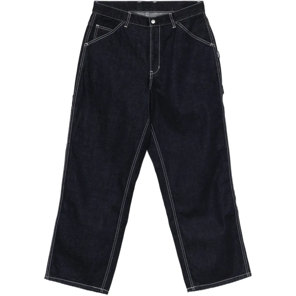 Джинсы с контрастной прострочкой