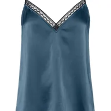 Шелковый топ Instant с кружевом