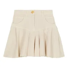 плиссированная мини-юбка