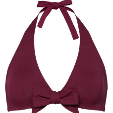 Топ бикини с вырезом халтер и бантом
