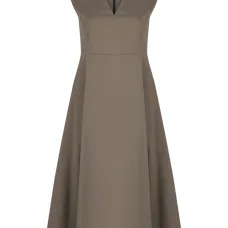 Платье с V-образным вырезом