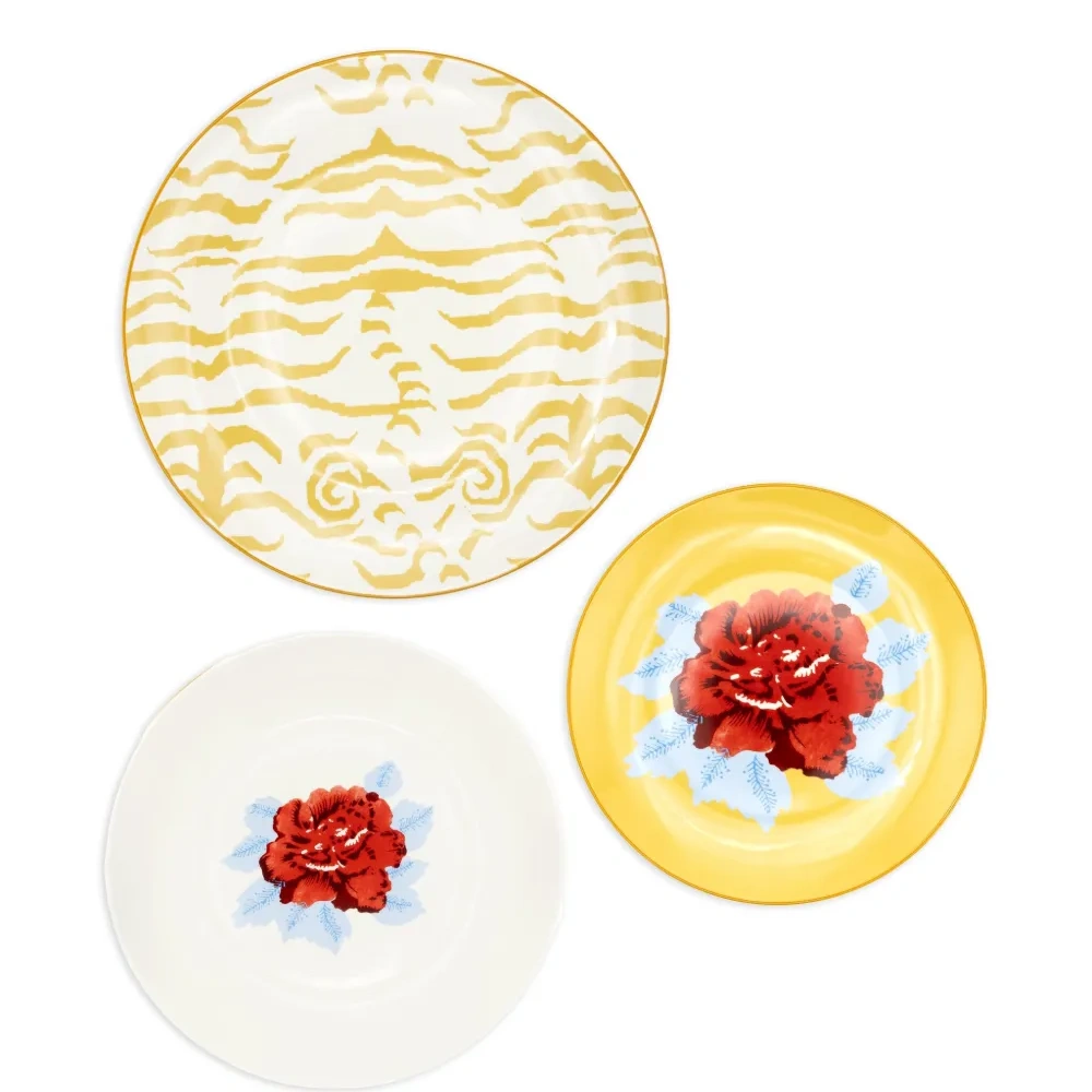 Indian Tiger plate set