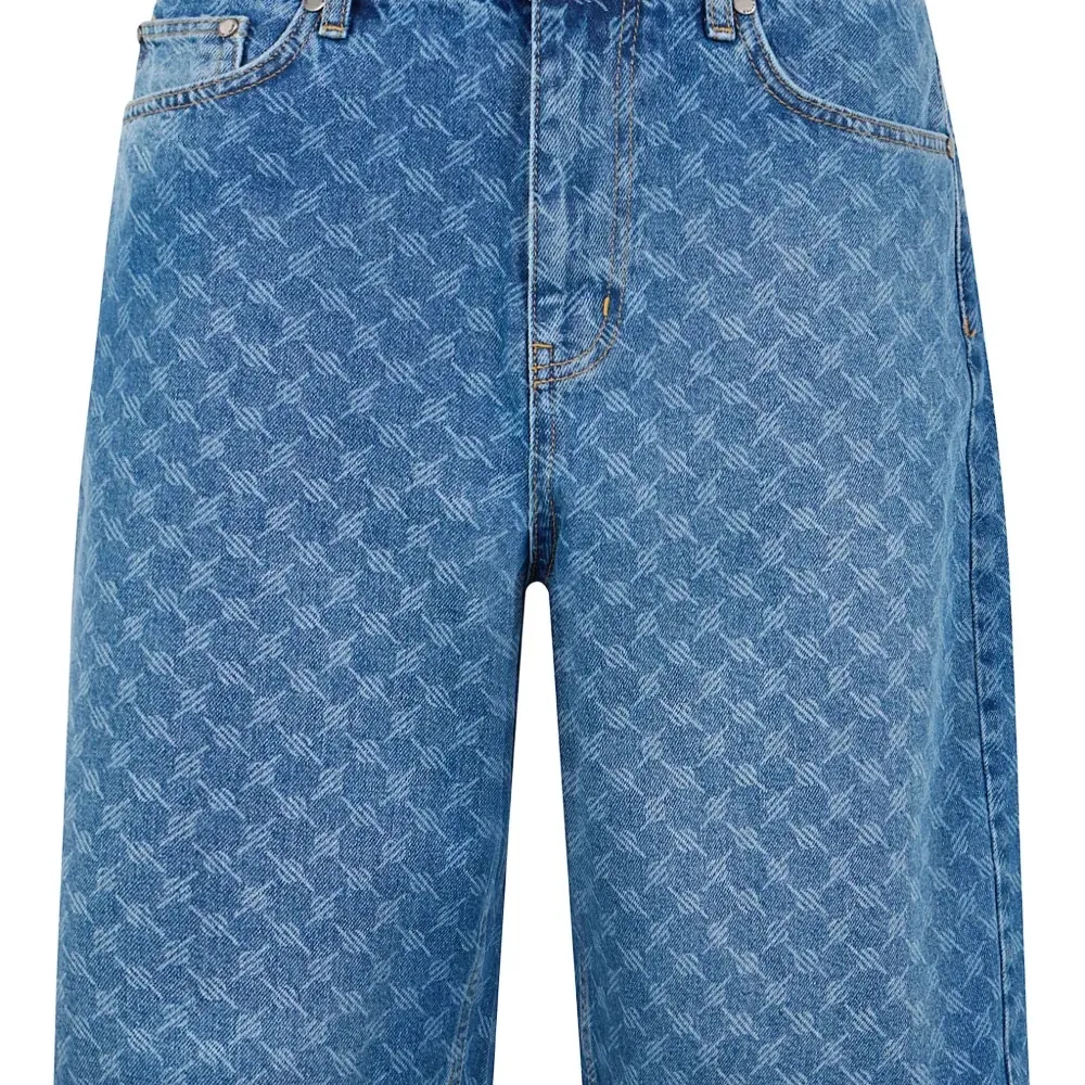 джинсовые шорты с монограммой джинсовые шорты с монограммой