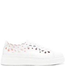 кожаные кроссовки