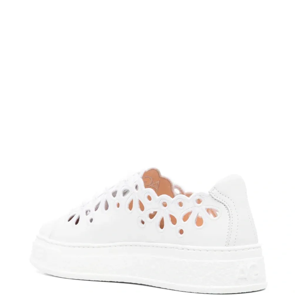 кожаные кроссовки