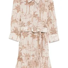 Льняное платье мини