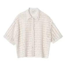 рубашка в технике кроше